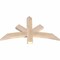 Ekena Millwork Alberta Smooth Timber Gable Bracket, Douglas Fir, 36"W x 21"H x 1 1/2"D x 3 1/2"F, 14/12 Pitch GBW036X21X0204ALB00SDF - alternate 2